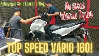 TOP SPEED HONDA VARIO 160!!! DI ATAS MESIN DYNO AXIS!