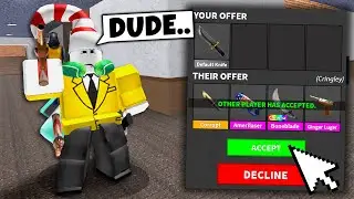 I SCAMMED ANT FOR A GODLY IN ROBLOX MURDER MYSTERY 2..