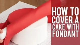 How to Cover a Round Cake with Fondant