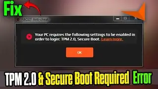 Fix FACEIT Anti-Cheat TPM 2.0 & Secure Boot Error 🔧🎮 | Login Issue Solved