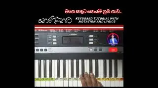 Nohithunata (නොහිතුනාට) | Yuki Nawarathna | Keyboard Cover #nohithunata #shorts #pianocover