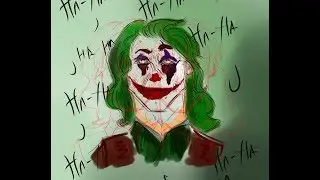 CHILL DRAWING - Joker Joaquin phoenix 2018 | Силуэтный набросок в концепт-арте