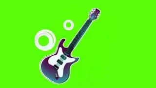 Green Screen : Guitar Music Effect Video