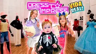 VIDA REAL do DRESS TO IMPRESS! *Quem faz a melhor roupa no tema?* PAI TAMBÉM VLOGA