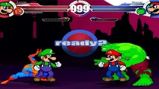 Spider-Man & Luigi VS Hulk & Mario MUGEN ¡¡battle¡¡ Request