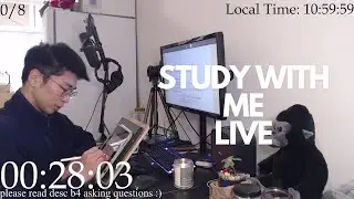 Study With Me Live Pomodoro 60/10🦍🌱