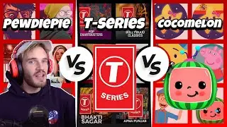 PewDiePie Vs T-Series Vs Cocomelon - Team YouTubers [Sub Count] 2006 - 2026