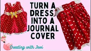 Turning a dress into a journal cover #junkjournal