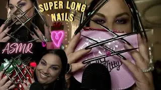 ASMR SUPER LONG NAILS FOR SUPER TINGLES 😊