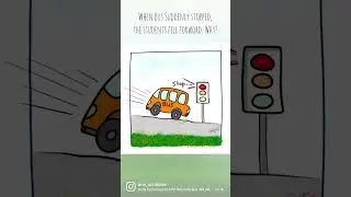 Inertia of Motion | Physics | Cartoon guide to explain concepts of Science | Brar Scribbles