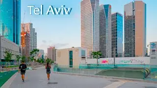 Twilight Serenade of Tel Aviv. Walk Through the Busy Streets of The City