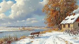 Magical Winter Wonderland: Soft Snowfall, Whispering Winds, Cozy Frosty Ambience for Deep Relaxation