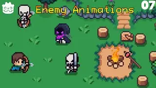 how to make enemy Animation godot rpg #5