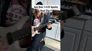 Jam Over 1.4.23 Spooky Beat Clip 4 | #shorts #guitar #guitarist #guitarsolo #beats #beat