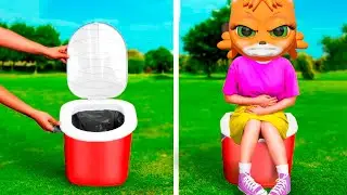 Mommy, I wanna go Potty. Baby Lucia and funny Potty training - Cartoon 3d for kids