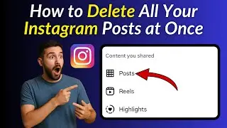 How to Delete All Posts on Instagram at Once in 2025 (Instagram New Trick)