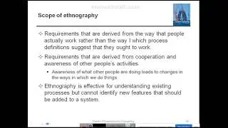 Ethnography and Requirement Specification
