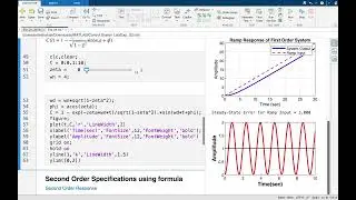 Time Domain Analysis | First & Second Order Systems | MATLAB Control System Lab