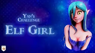How I made 'Elf Girl' using Blender | Timelapse