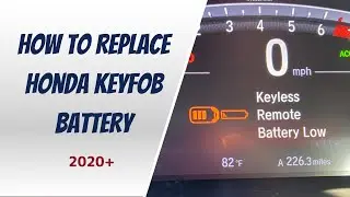 How To Replace Honda Remote Key fob Battery - 2020+