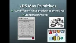 3dmax tutorial |how to standard primitive object create and modify |tamil