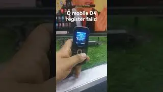 q mobile d4 register faild solotion #qmobile