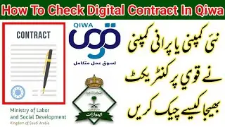 How to check digital contract in qiwa saudi arabia | Qiwa pe contract kasie check karen