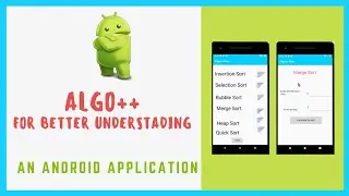 Algo++ | An Android Application | Android Studio Project | 2020 | Android studio for beginners