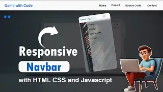 Responsive Navbar Tutorial using HTML, CSS & JavaScript | Mobile Friendly Navigation Bar