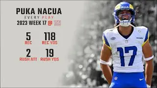 Puka Nacua Week 17 | Every Target, Catch, and Run @ New York Giants | 2023 NFL Highlights