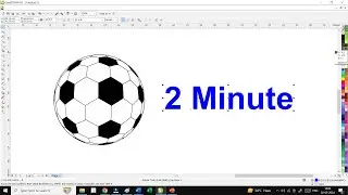 how to make football in coreldraw in 2 Minute | GBCTI | Vikash Sir