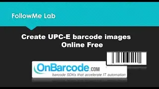 Free Online UPC-E Barcode Image Generator
