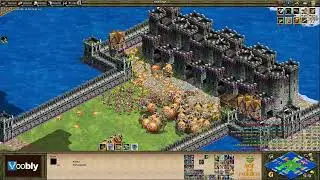 Voobly AOE2 1.6: CBA Hero, 4 vs 4 team game