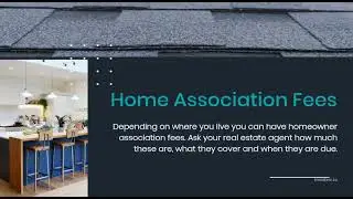 Home Association Fees while buyung a new house