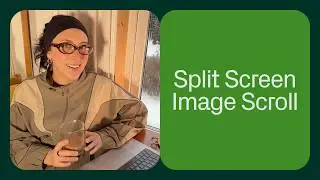 Split screen image scroll in Readymag