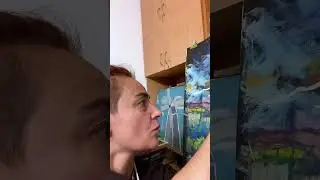 Painting with oil pastel! #abyssimo #artist #art #short #oilpastel