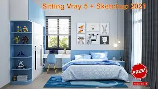 Sitting Vray 5 + Sketchup 2021 | Preset V-Ray 5 Render Setting