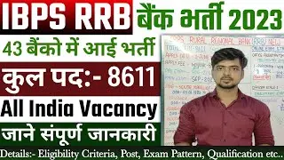 IBPS RRB Recruitment Notification 2023 Full Information 🔥 IBPS RRB Recruitment 2023