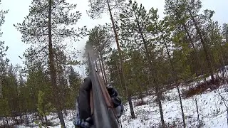 Охота на тетерева по первому снегу mp4