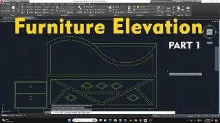 Complete Furniture Elevation [PART 1] in AutoCAD Tutorial in Hindi | AutoCAD Tutorial in Hindi👍