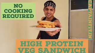 Homemade Paneer Sandwich | High Protein Diet| No cooking Required