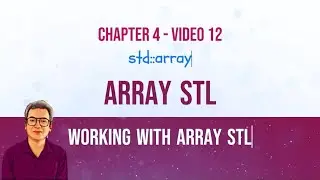 Array STL in C++11| Member functions | 2D array | Pass and return std::array to/from function