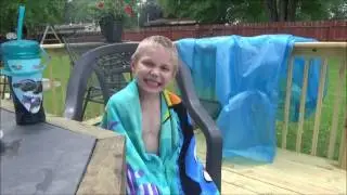 Intex easy set up pool 8ft x 30 inches  swimming in it today