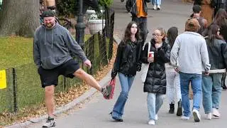 I need to FLUSH AWAY my problems! WET Fart prank in NY!