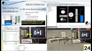 Tutorial on linking a Delta PLC ISPSoft to HMI WeinView panel & Factory IO using EasyBuilder 8000