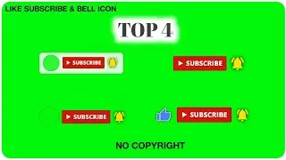 Top 4 copyright free Subscribe and bell button intros for YouTube | Like Subscribe and bell button