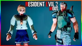 Resident Evil 2 Mods Sherry Birkin and Chris Redfield as Mr X
