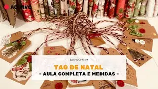Christmas Gift Tag, Label - Complete Step-by-Step Instructions and Measurements | Coffee with Drica