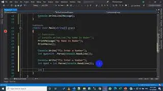69 - C# -  Methods In Practice شرح الدوال بشكل عملي