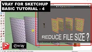 Vray for Sketchup | Basic Tutorial – 4 | VRAY PROXY – REDUCE FILE SIZE 📏📐 || DV Studio
